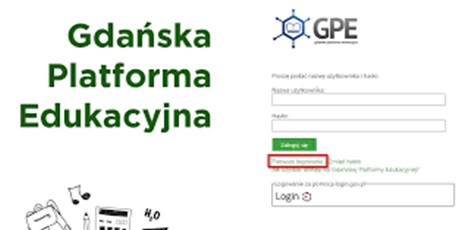 Rejestracja do Gdańskiej Platformy Edukacyjnej